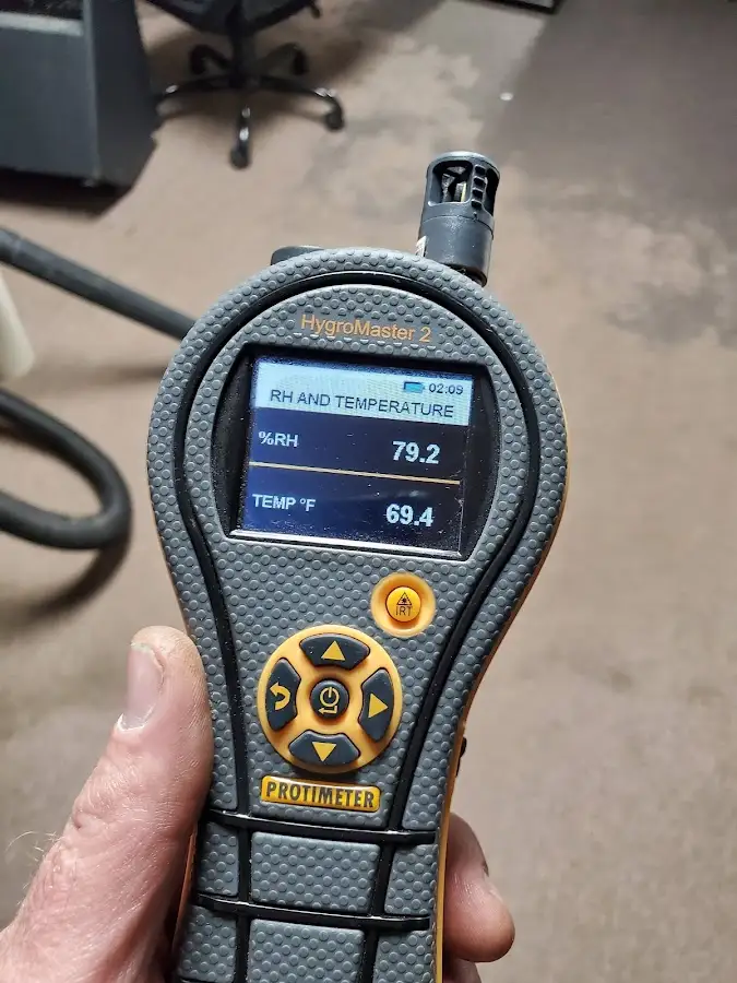 Moisture meter humidity assessment for Mold Remediation & Removal in Mesquite